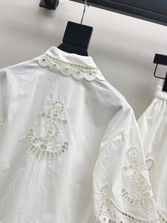 Zimm 25ss embroidered shirt