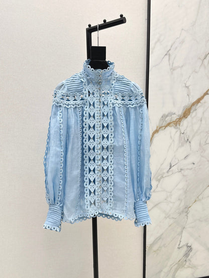 Zimm 25ss embroidered shirt