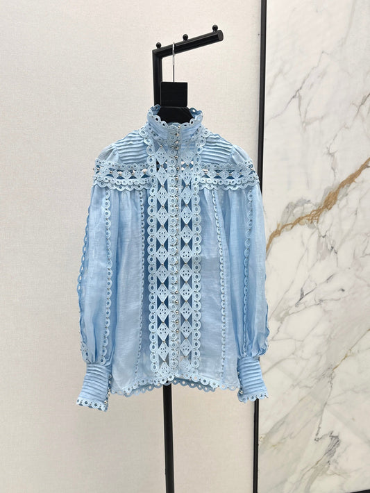 Zimm 25ss embroidered shirt