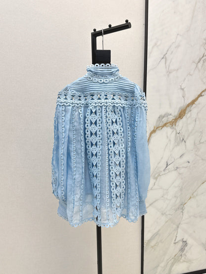 Zimm 25ss embroidered shirt