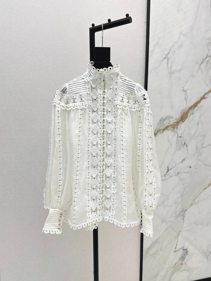 Zimm 25ss embroidered shirt