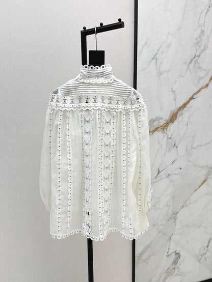 Zimm 25ss embroidered shirt