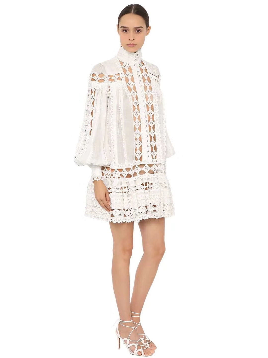 Zimm 25ss embroidered dress