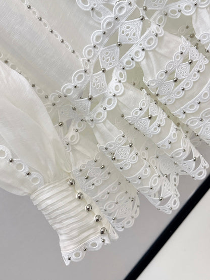 Zimm 25ss embroidered dress