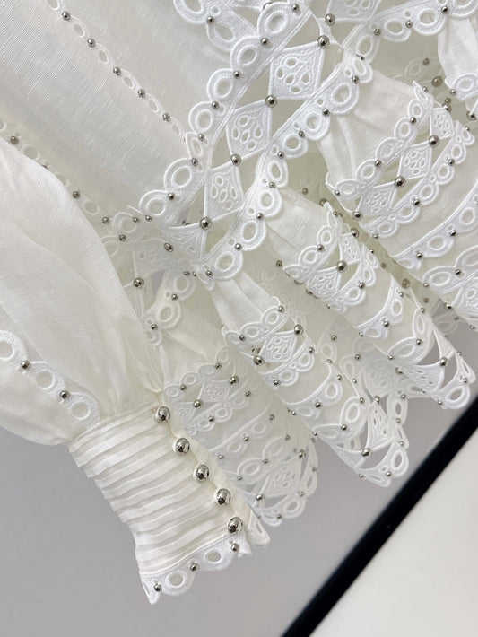 Zimm 25ss embroidered dress
