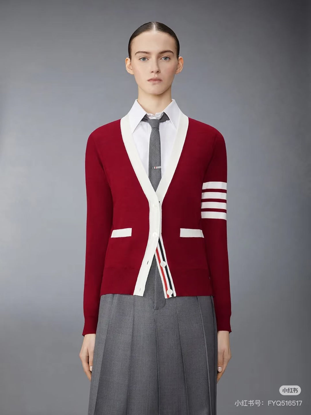 Thom 25fw knitted cardigan