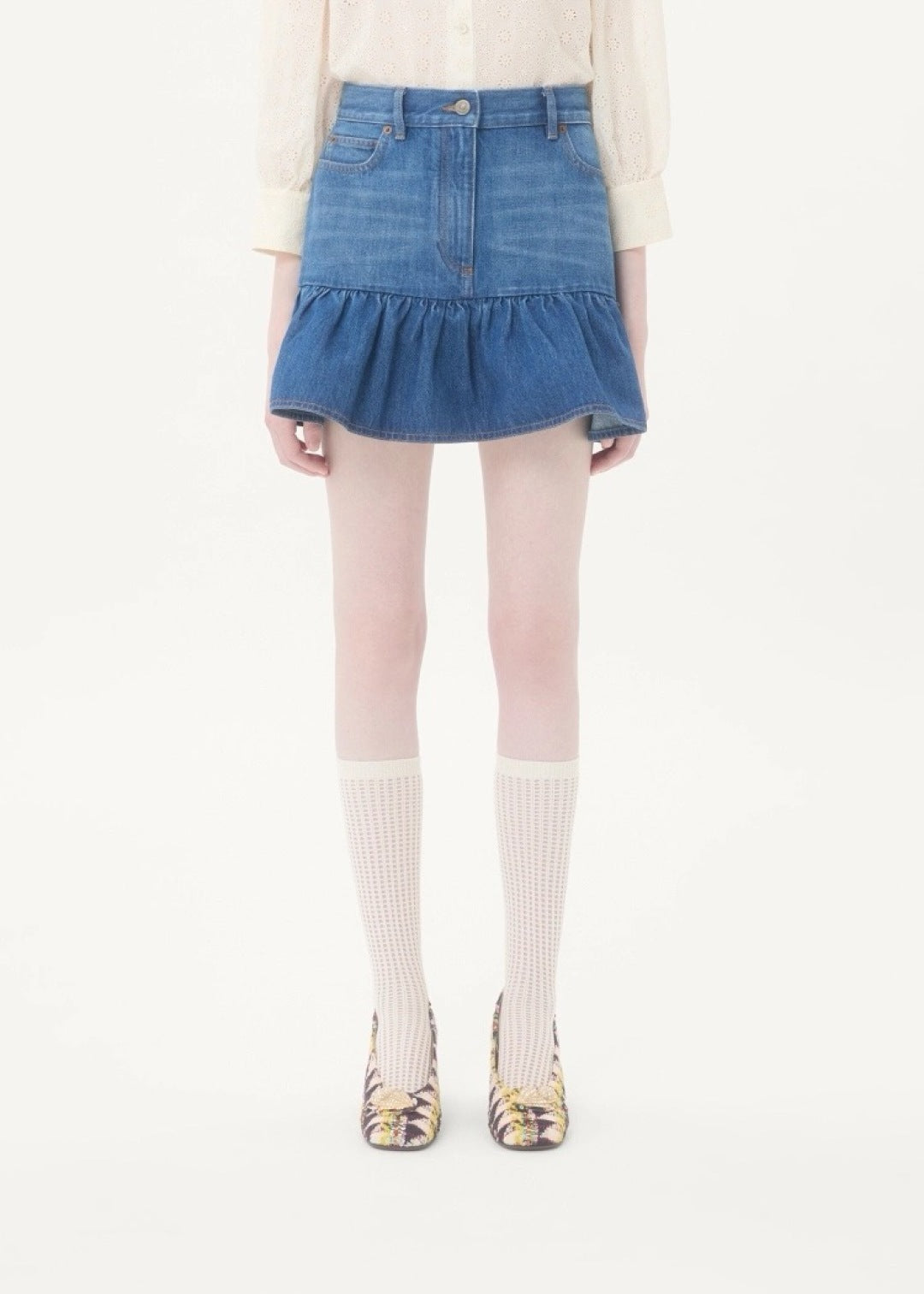 Valenti 25fw ruffle skirt