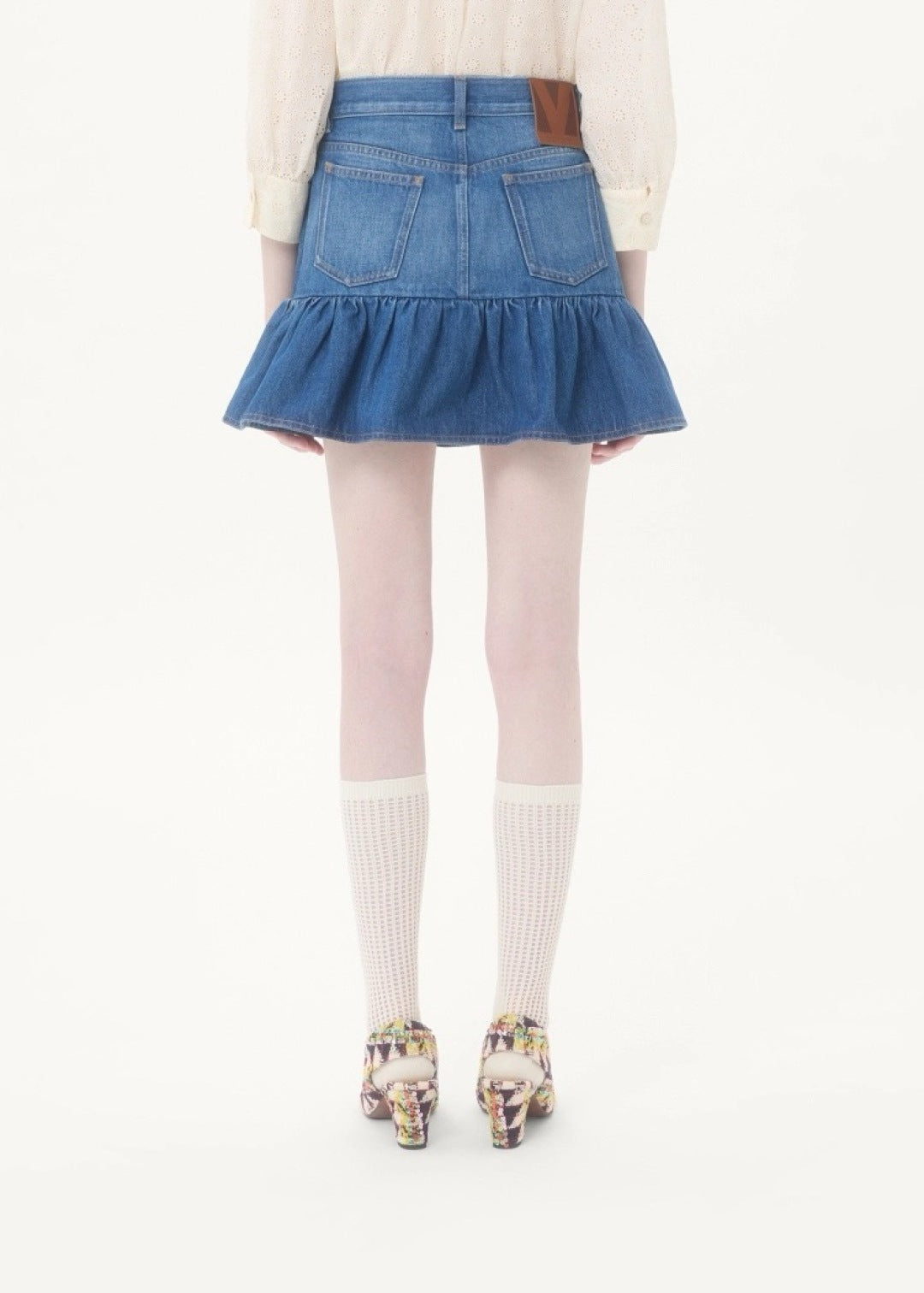Valenti 25fw ruffle skirt