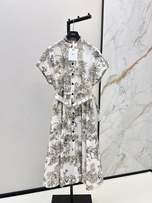 CD 25fw printed dress