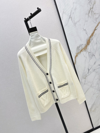 Louis 25fw knitted cashmere cardigan