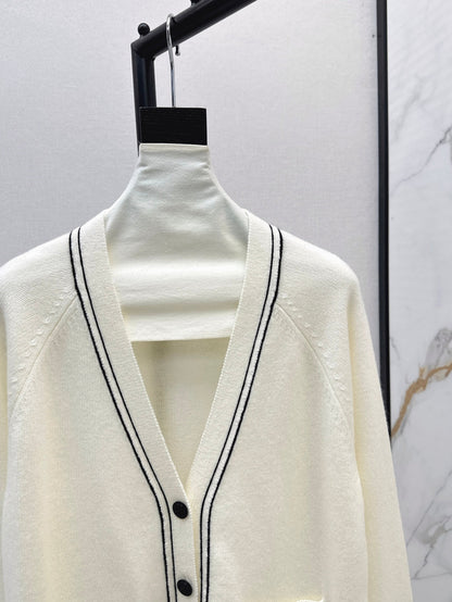 Louis 25fw knitted cashmere cardigan