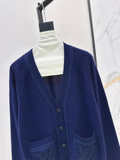 Louis 25fw knitted cashmere cardigan