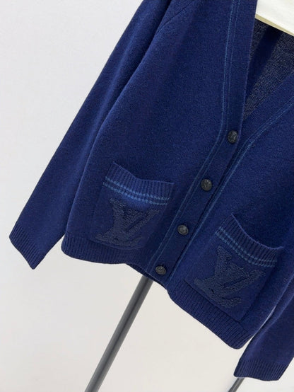 Louis 25fw knitted cashmere cardigan