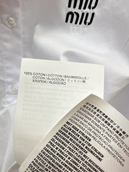 Miu 25fw embroidered shirt