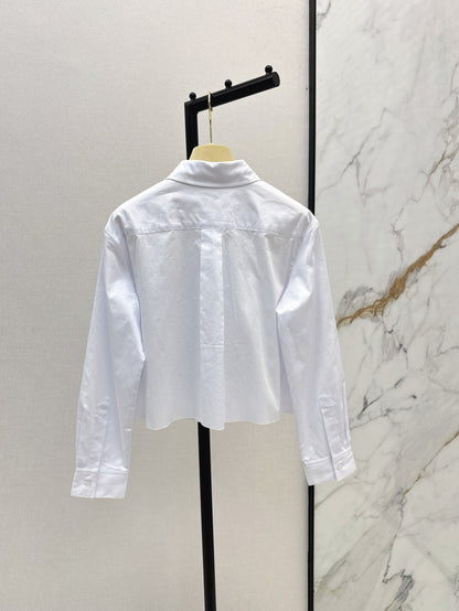 Miu 25fw embroidered shirt