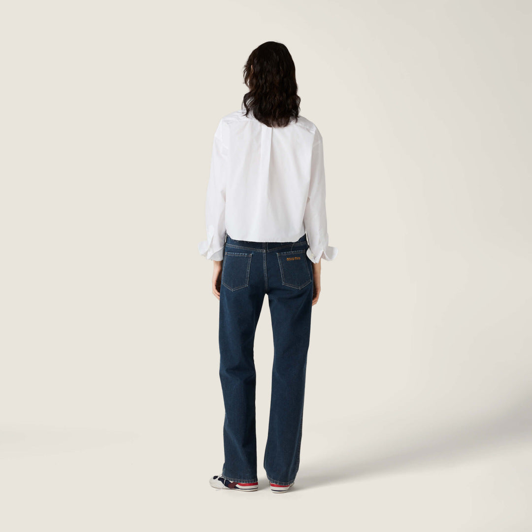 Miu 25fw embroidered shirt