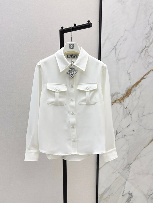 Loe 25fw embroidered shirt