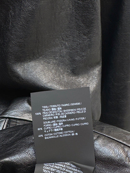 Pra 25fw leather jacket
