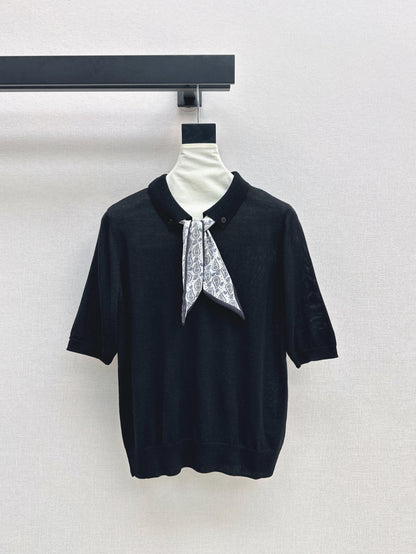 CD 25fw scarf knitted shirt