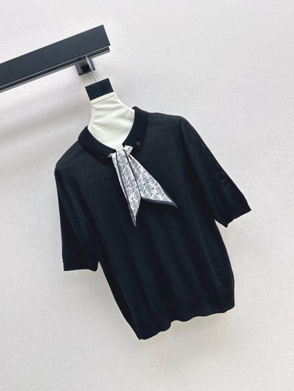 CD 25fw scarf knitted shirt