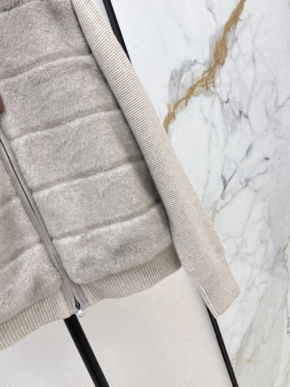 Loro 25fw knitted down jacket