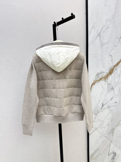 Loro 25fw knitted down jacket