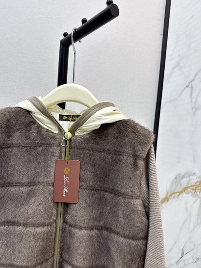 Loro 25fw knitted down jacket
