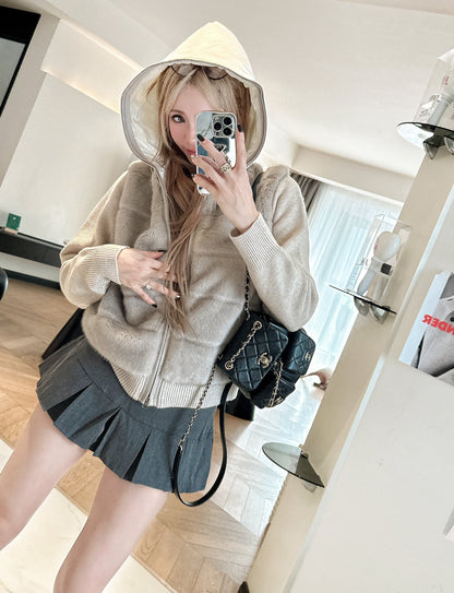 Loro 25fw knitted down jacket