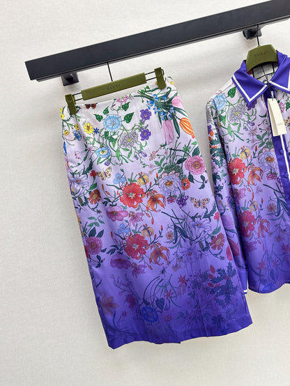 Guc 25fw printed skirt