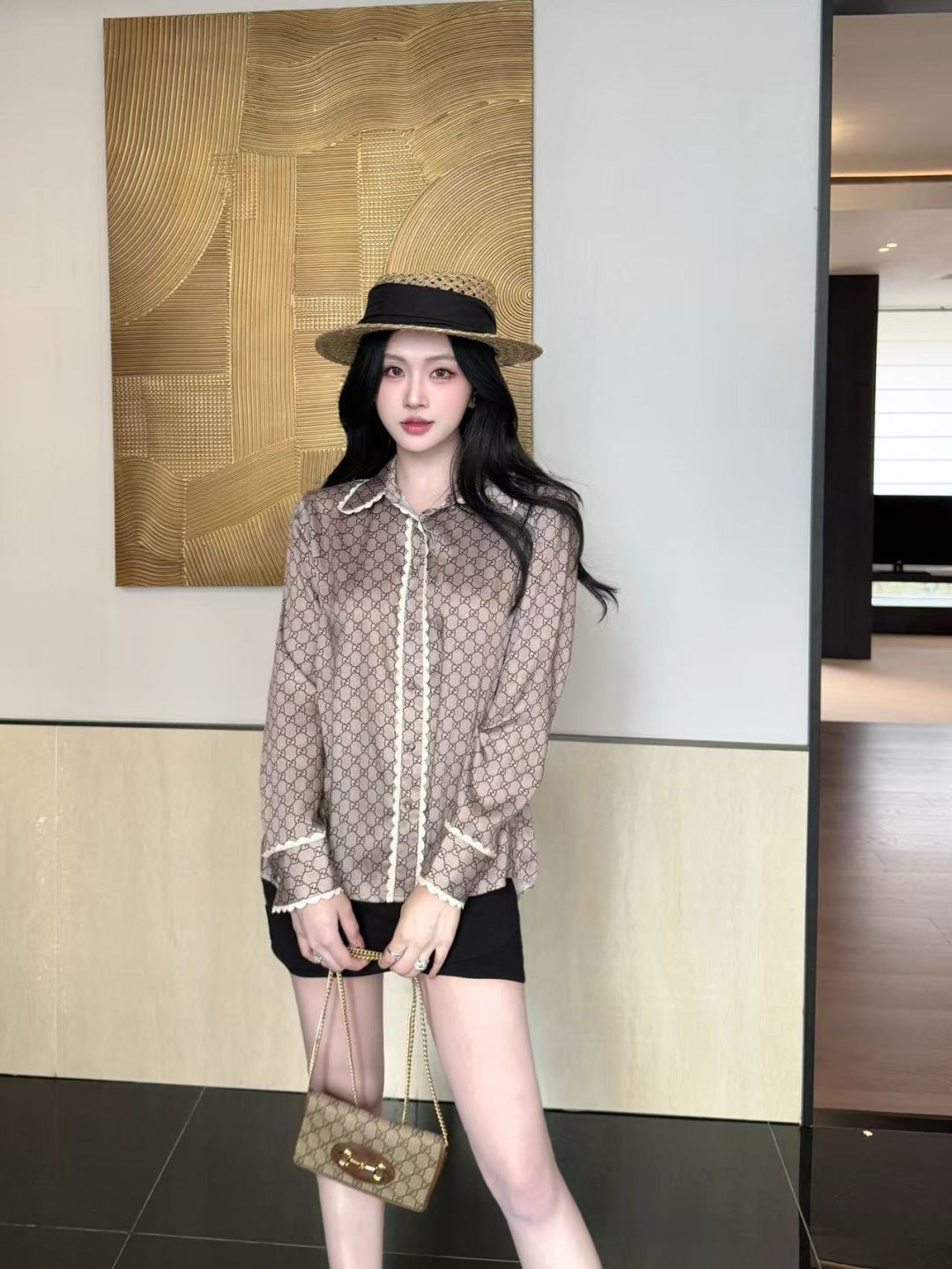 Guc 25ss printed shirt
