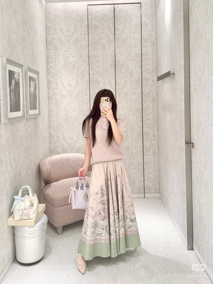 CD 25ss printed skirt