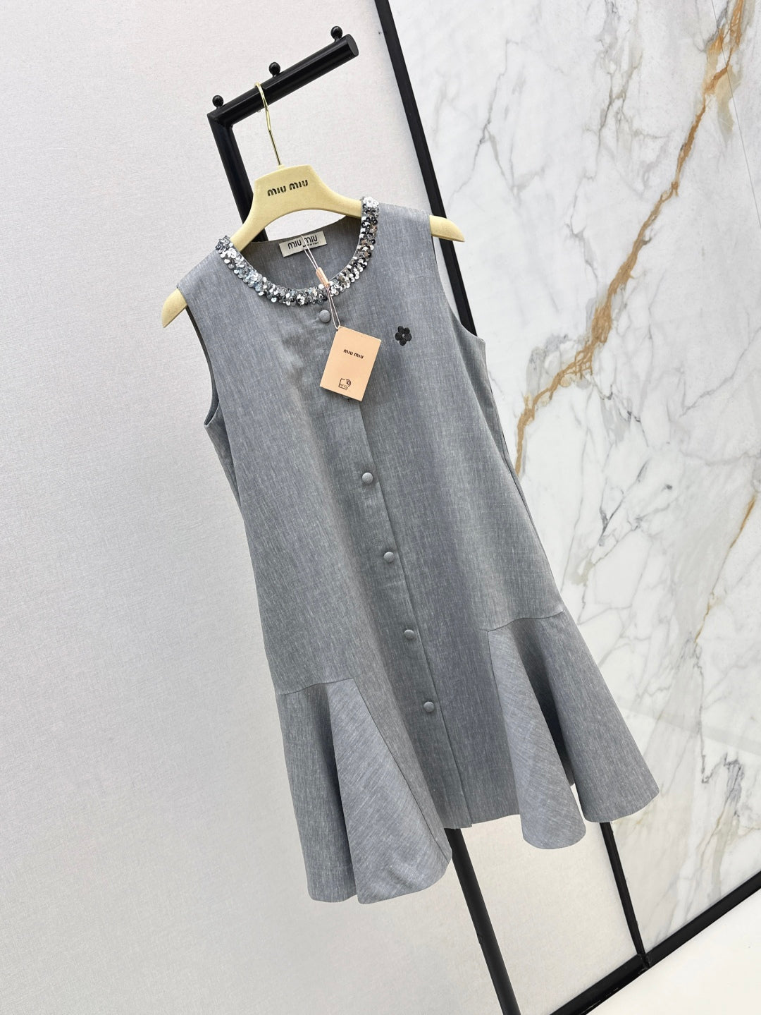 Miu 25ss embroidered dress