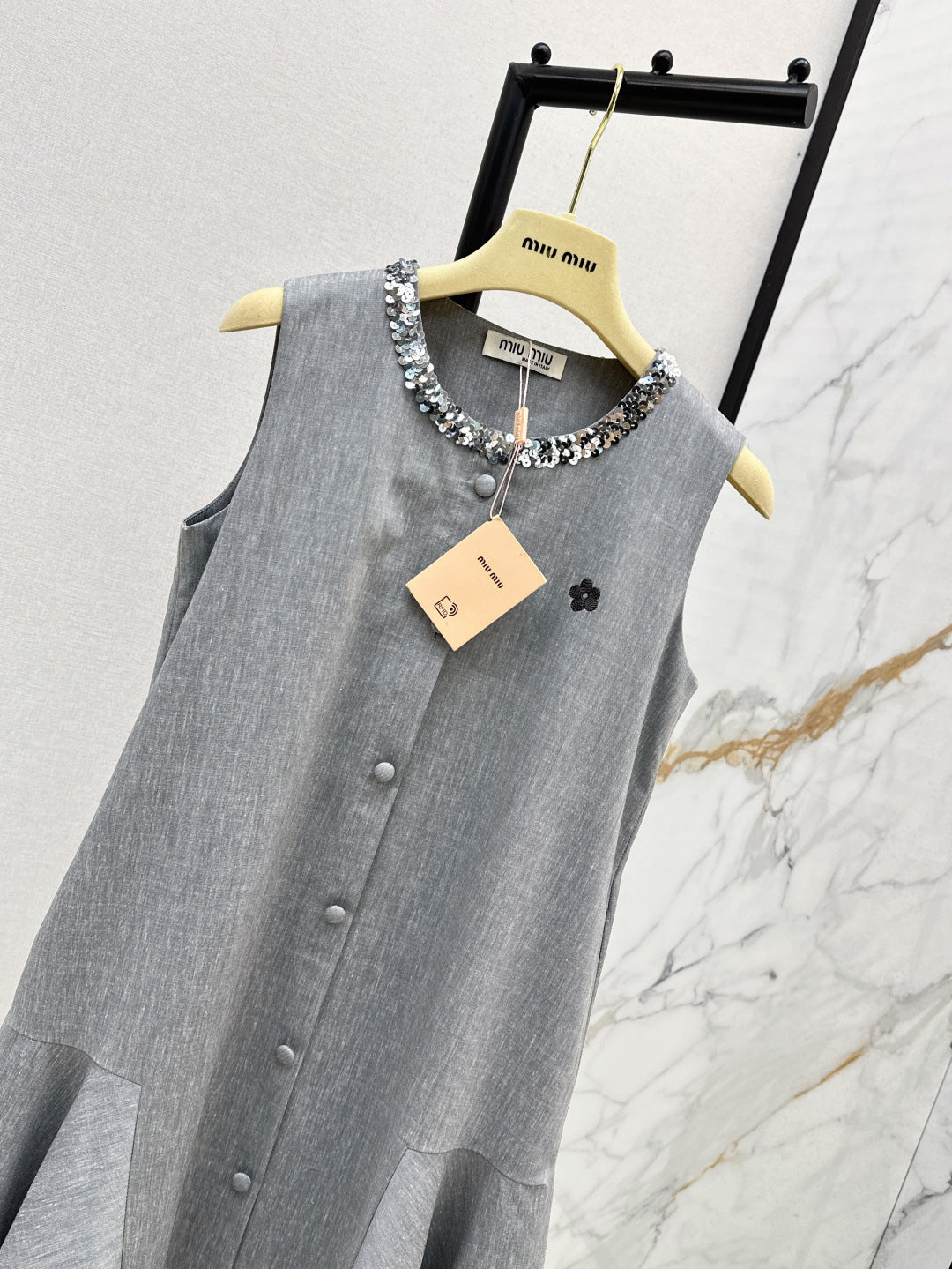 Miu 25ss embroidered dress