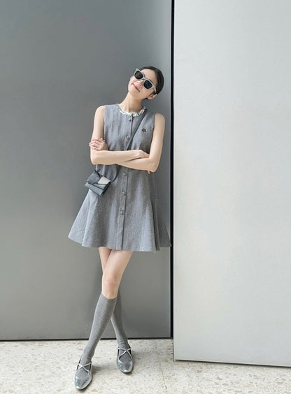 Miu 25ss embroidered dress