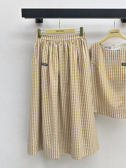 Miu 25ss plaid suit