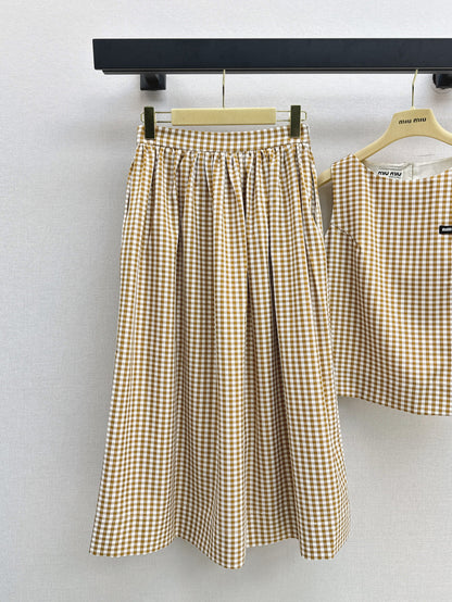 Miu 25ss plaid suit