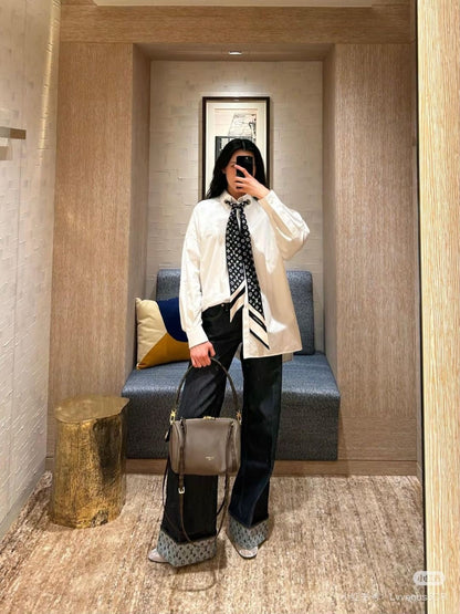 Louis 25fw scarf shirt