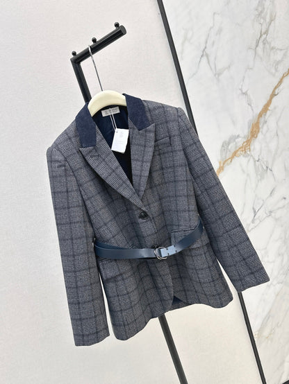 Brune 25fw plaid blazer