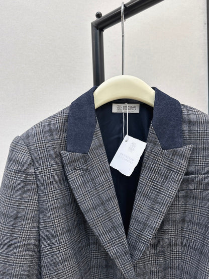 Brune 25fw plaid blazer