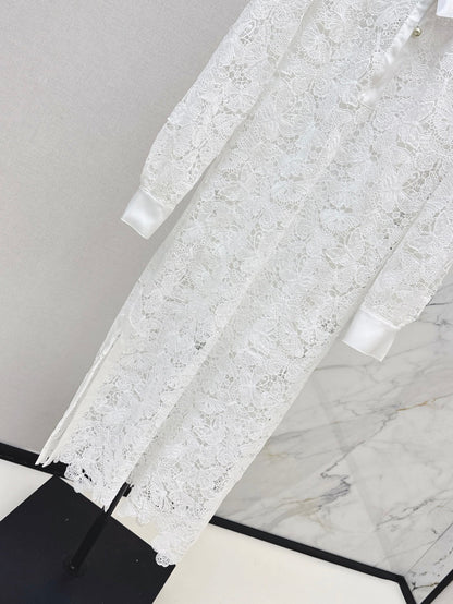 CD 25fw lace shirt dress