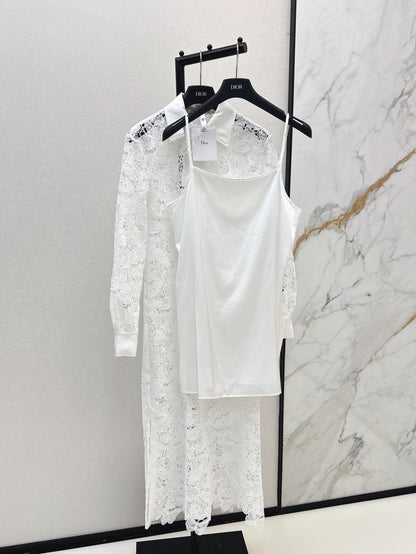 CD 25fw lace shirt dress