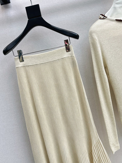 Miu 25fw knitted suit