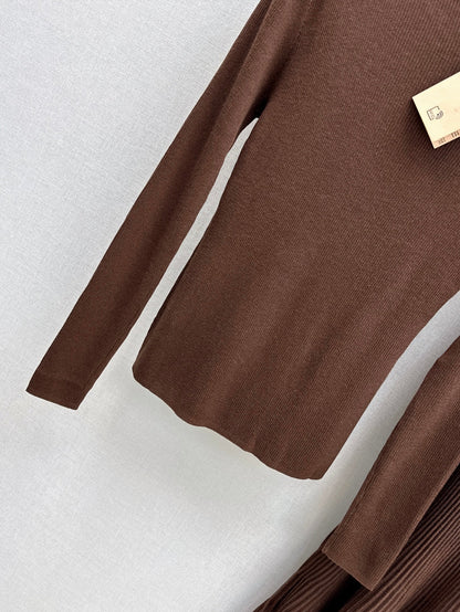 Miu 25fw knitted suit