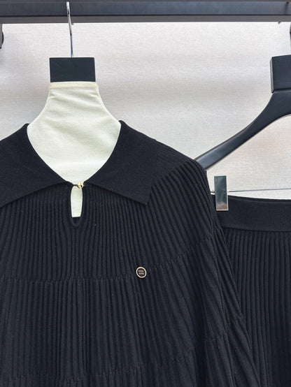 Miu 25fw knitted suit