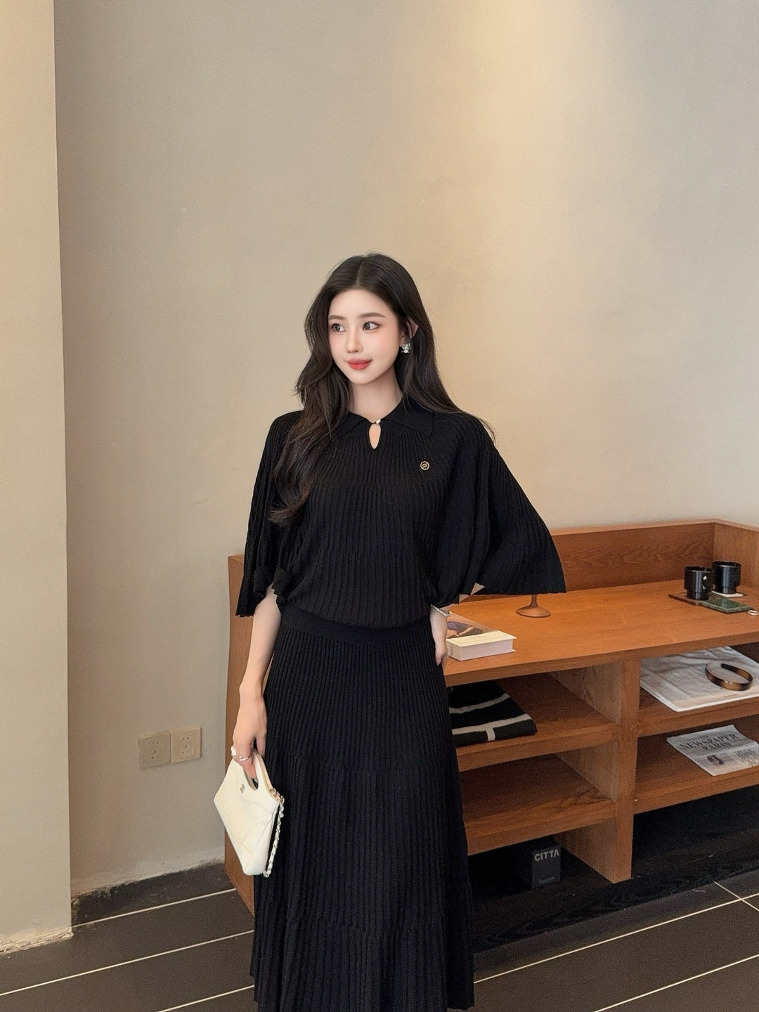 Miu 25fw knitted suit
