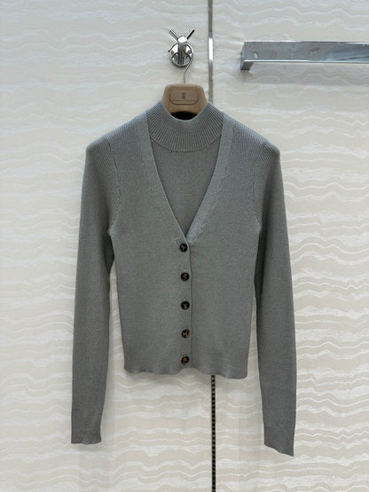 Brune 25fw cardigan vest set