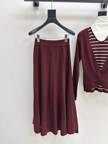 Chan 25fw knitted suit