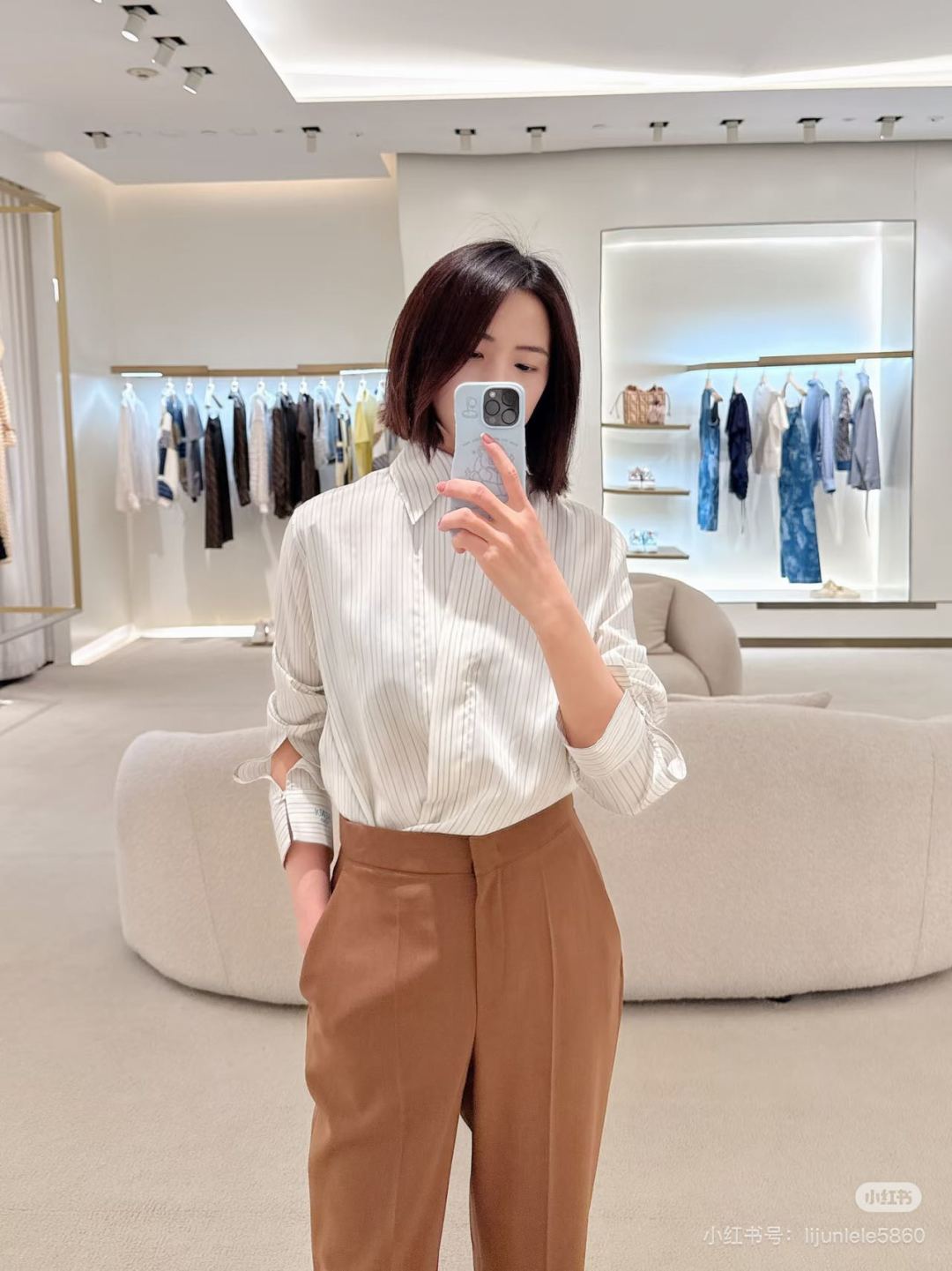 Fend 25fw pleated shirt