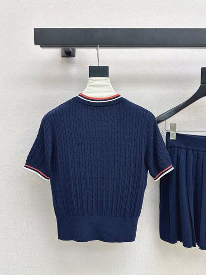 Miu 25fw knitted suit