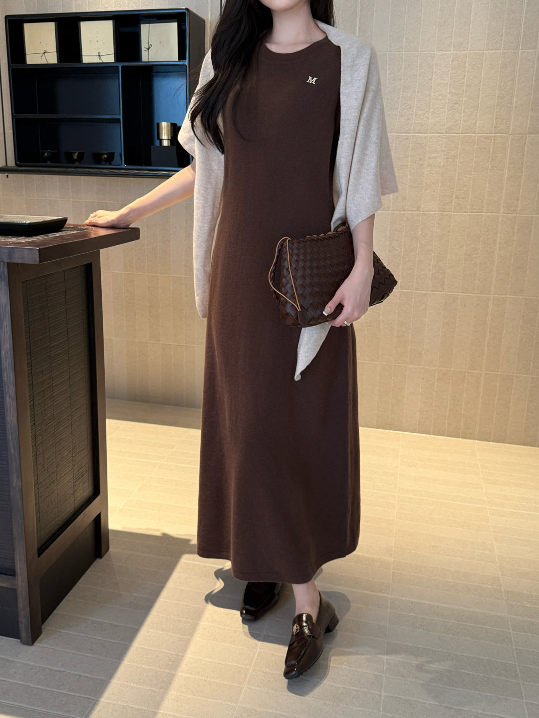 Max 25fw shawl dress
